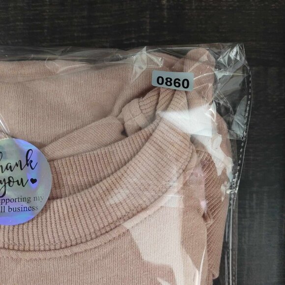 Divided H&M Women M Pink Love Embroidered Slouchy Lagenlook Long‎ Sleeve Sweater - Picture 9 of 9